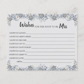 Wishes for the Soon to be Mrs Bridal Shower card Flyer