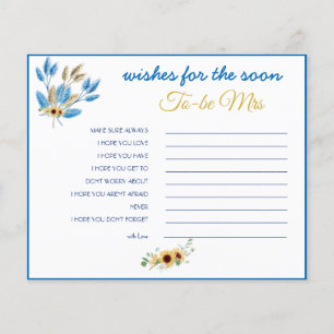 Wishes for the soon to-be Mrs Bridal Shower Card Flyer