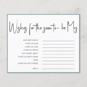 Wishes for the soon to-be Mrs Bridal Shower Flyer