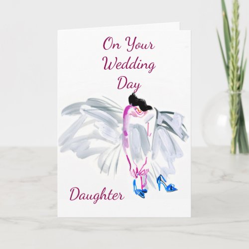 WISHES FOR YOUR WEDDING DAUGHTER CARD