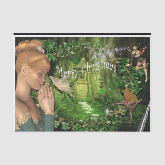 Wishes from the fairy Kingdom  Tissue Paper (Front)