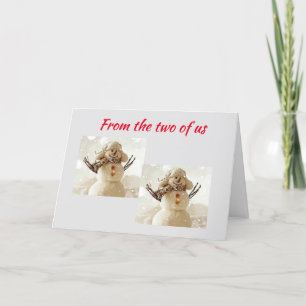 WISHES FROM THE "TWO OF US" HOLIDAY CARD