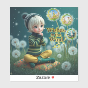 Wishes in the Wind Sticker