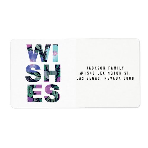 WISHES label