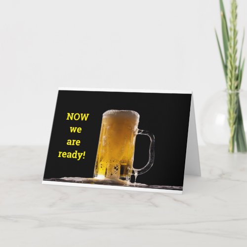 WISHES OF OVERFLOWING BEERHAPPINESS CARD