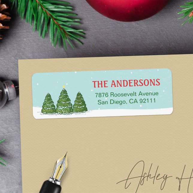 Wishes Of Winter Elegant Chic Holidays Label (Creator Uploaded)