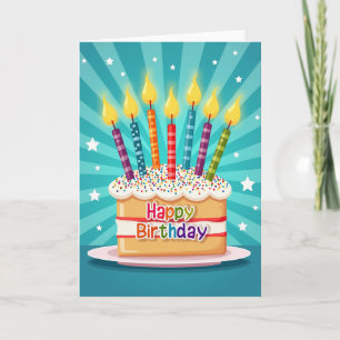 Wishful Cake Birthday Card