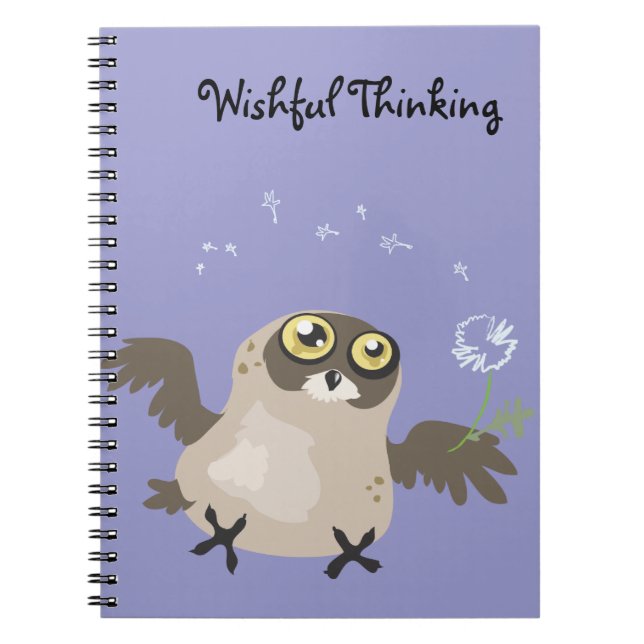 Wishful Thinking Owl~notebook Notebook (Front)