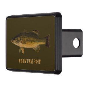 Wishin' I Was Fishin' Largemouth Bass Fish Hitch Cover