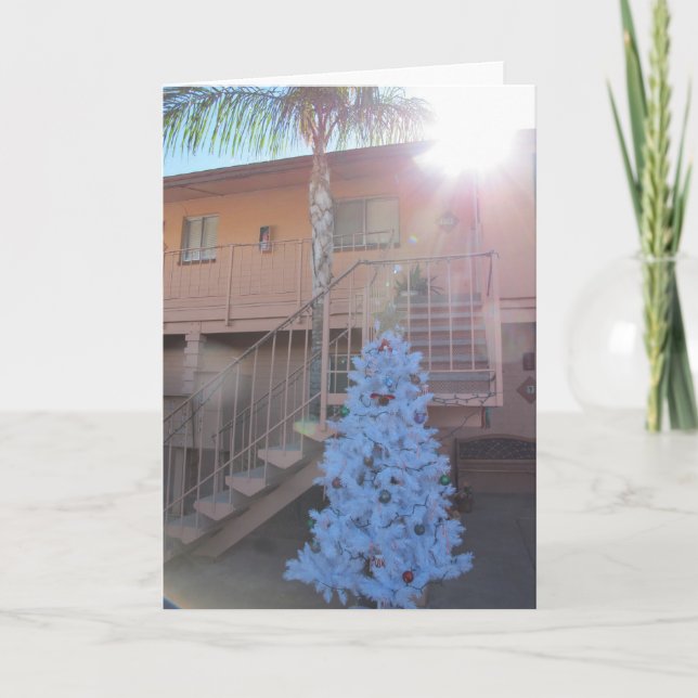 Wishin You A Warm Christmas Holiday Card (Front)