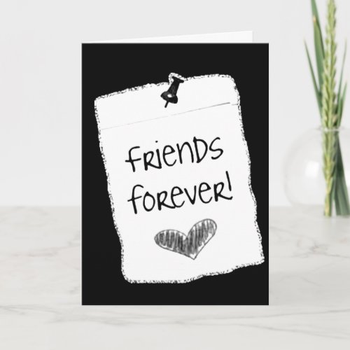 WISHING A BEST FRIEND FOREVER HAPPY BIRTHDAY CARD