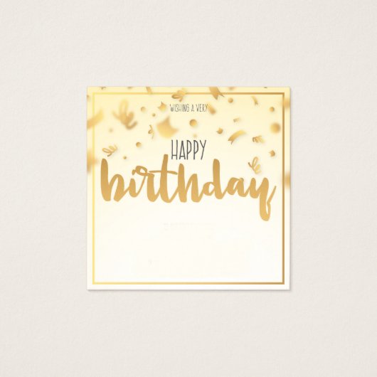 Wishing a Very Happy Birthday (Front)