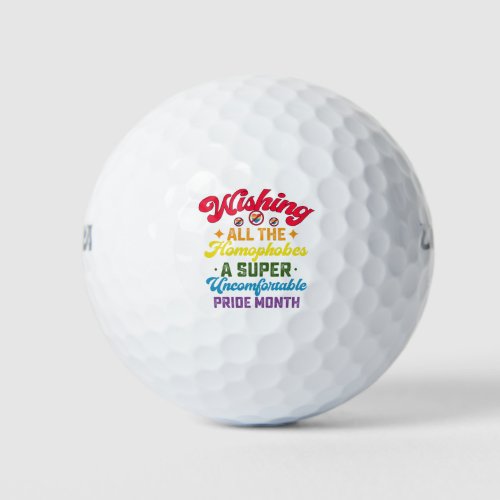 Wishing All The Homophobes A Super Pride Month Golf Balls