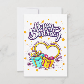 Wishing Birthday Thank You Card