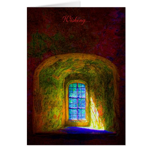 Wishing... blank notelet / card (Front)