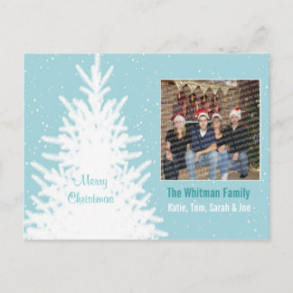 Wishing for a WHITE Christmas Holiday Postcard