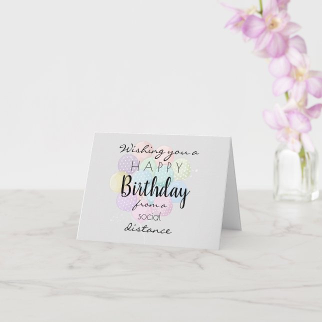 Wishing happy birthday card (Orchid)