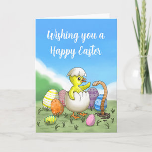 Wishing Happy Easter Holiday Card