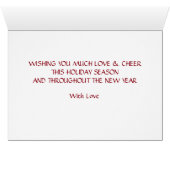 Wishing Happy Holiday Christmas (Inside Horizontal (Bottom))