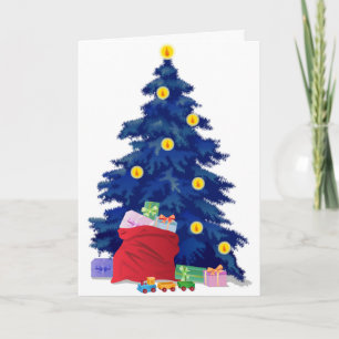 Wishing Happy Holiday Decorative Christmas Tree