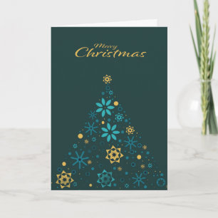 Wishing Happy Holiday Decorative Christmas Tree Card