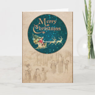 Wishing Happy Holiday Decorative Christmas Tree Card