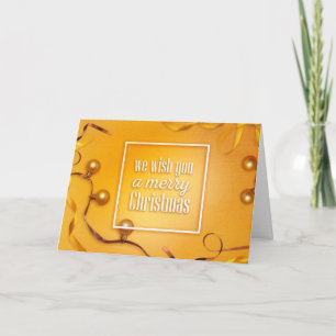 Wishing Happy Holiday Decorative Christmas Tree Card