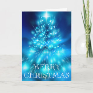 Wishing Happy Holiday Decorative Christmas Tree Card