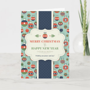 Wishing Happy Holiday Decorative Christmas Tree Card