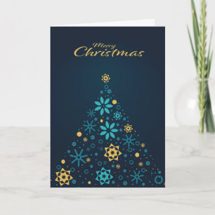 Wishing Happy Holiday Decorative Christmas Tree Card