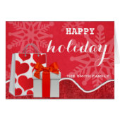 Wishing Happy Holiday Red Christmas (Front Horizontal)