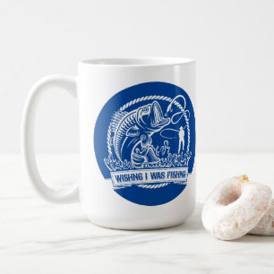 Wishing I Was Fishing Coffee Mug