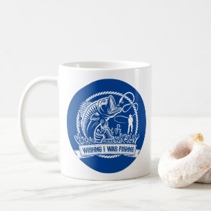 Wishing I Was Fishing Coffee Mug