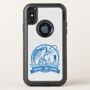 Wishing I Was Fishing OtterBox Defender iPhone X Case