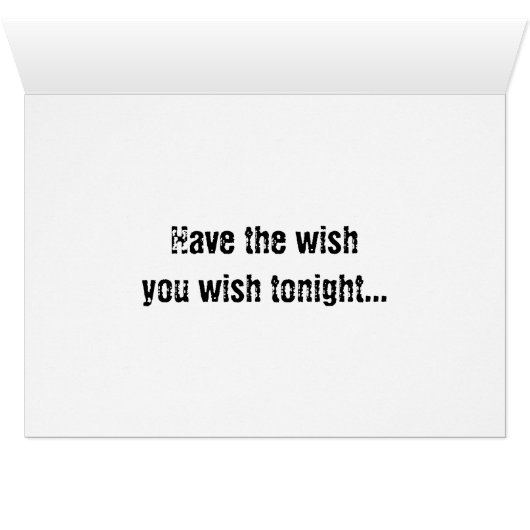 Wishing on a Star (Inside Horizontal (Bottom))