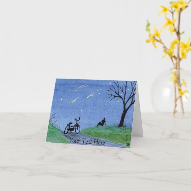 Wishing on a Star Card (Yellow Flower)