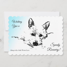 Wishing Speedy Recovery, West Highland Terrier Holiday Card