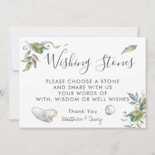 Wishing Stones Wedding Guestbook Sign