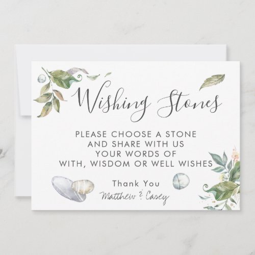 Wishing Stones Wedding Guestbook Sign