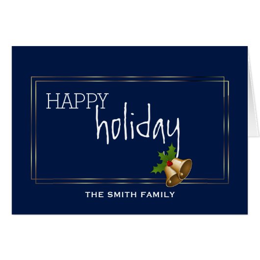 Wishing to Happy Holiday Jingle Bell Christmas (Front Horizontal)