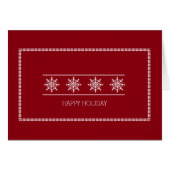 Wishing to Happy Holiday with Snowflake Christmas (Front Horizontal)