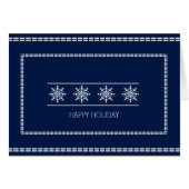Wishing to Happy Holiday with Snowflake Christmas (Front Horizontal)