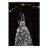 Wishing Upon A winter Star Greeting Card (Front)