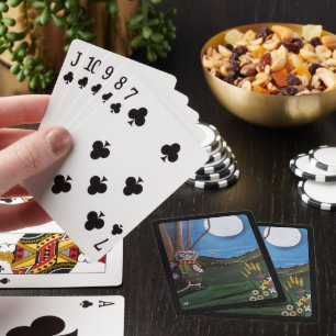 Wishing Upon The Moon Painting by Alfred Fox Poker Cards