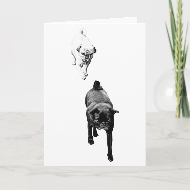 Wishing Warmth, Gentle Dog Duo Card (Front)