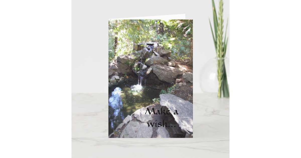 Wishing Well Birthday Card | Zazzle