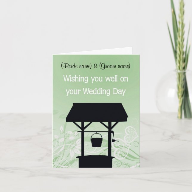 'Wishing well' card, great for gifts of $ Card (Front)