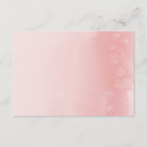 WISHING WELL CARD  ombre watercolor coral