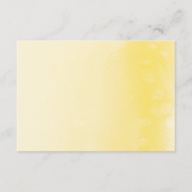 WISHING WELL CARD :: ombre watercolor yellow (Front)