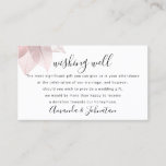 Wishing Well For Wedding Invitation Honeymoon Gift<br><div class="desc">Wishing Well Info Enclosure Card Floral Rose
New delicate simply fashionable wedding collection 
 You can change the color of the background. 
 For more customization,  new ideas please sent me a mail
 Have a special time!
 FlorenceK design</div>